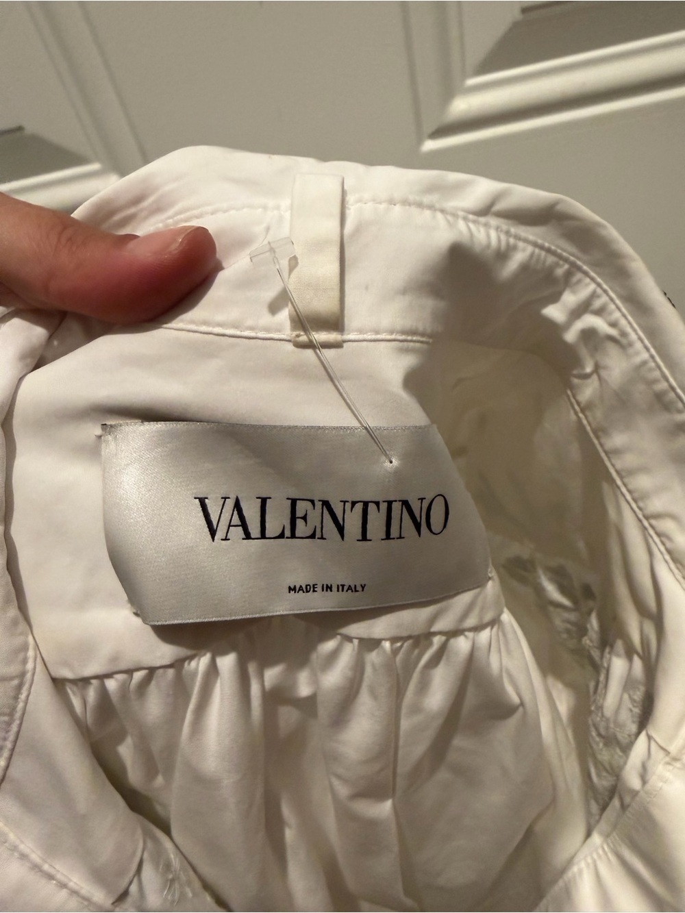 Valentino Garavani embroidered compact poplin dress sz 40 - Picture 9 of 9